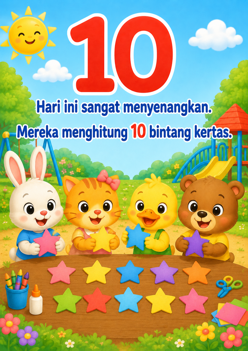 Halaman 10 Teman Teman Bermain Bersama