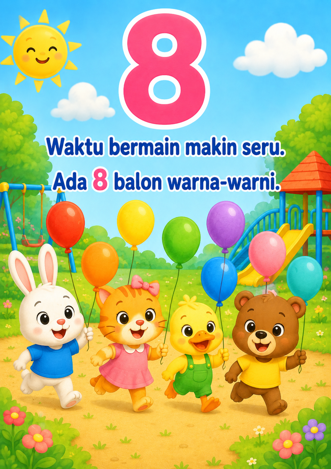 Halaman 8 Teman Teman Bermain Bersama