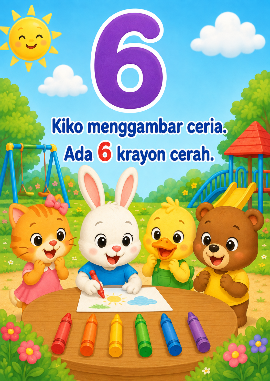 Halaman 6 Teman Teman Bermain Bersama