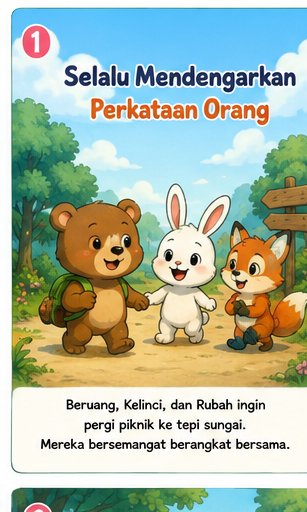 Cover Selalu Mendengarkan perkataan orang lain
