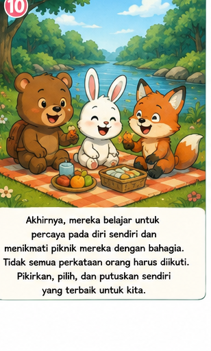 Halaman 10 Selalu Mendengarkan perkataan orang lain