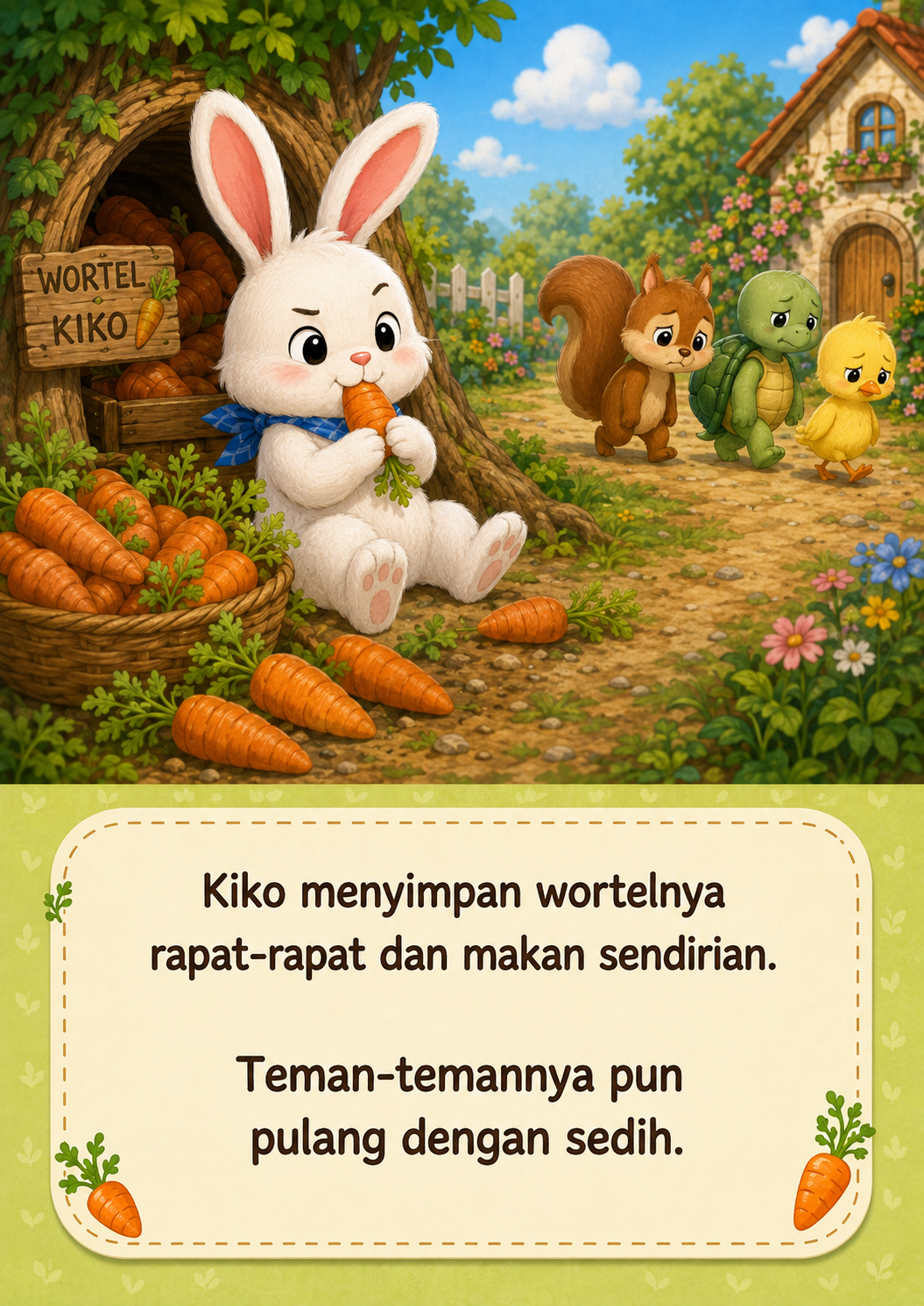 Halaman 4 Kelinci Tak Mau Berbagi