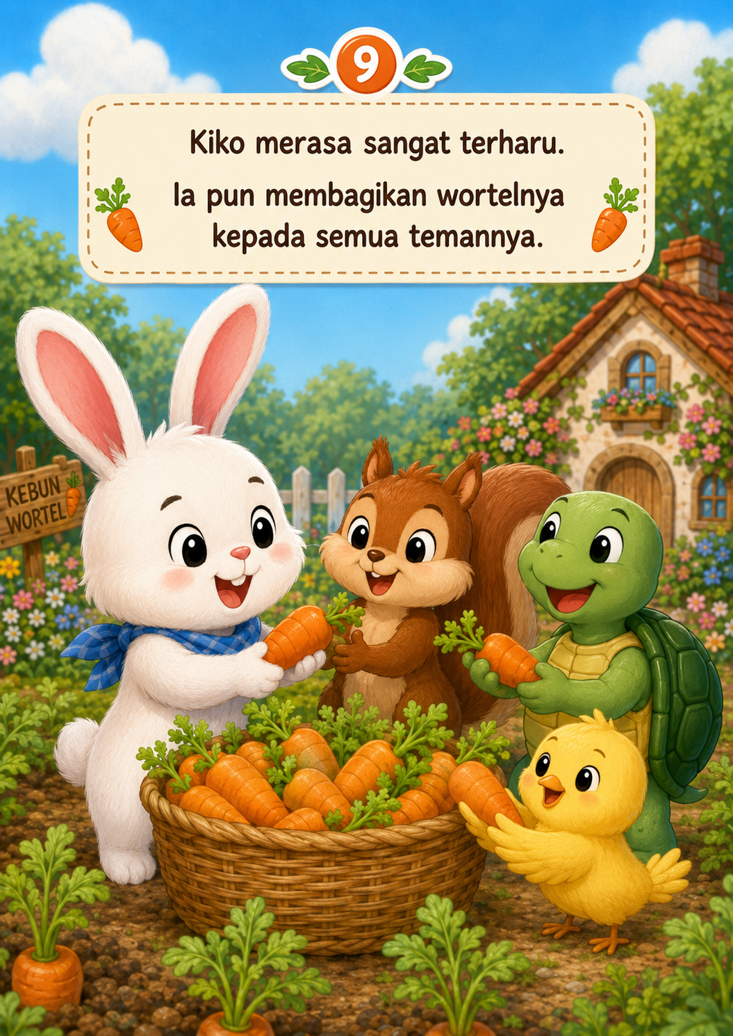 Halaman 9 Kelinci Tak Mau Berbagi