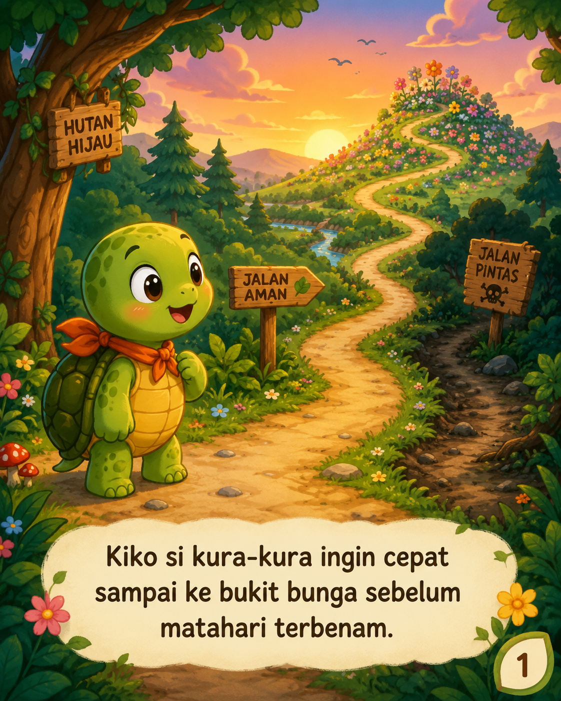 Cover Cerita Kura-Kura Jalan Pintas