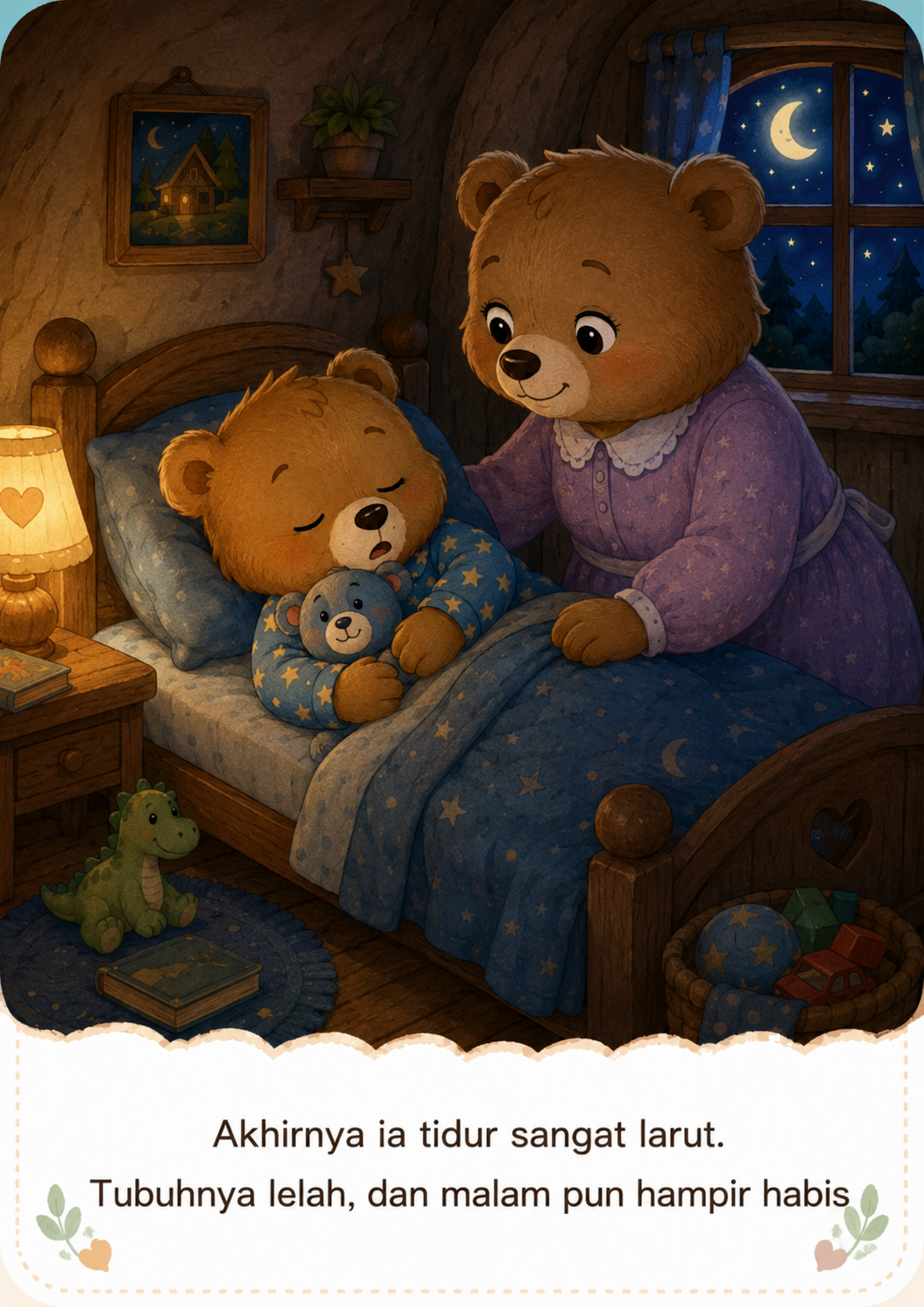 Halaman 6 Beruang Kecil yang Sulit Tidur