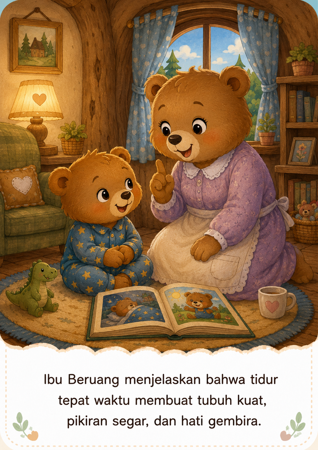 Halaman 9 Beruang Kecil yang Sulit Tidur
