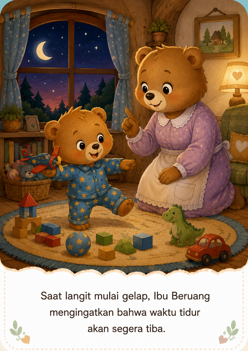Halaman 3 Beruang Kecil yang Sulit Tidur