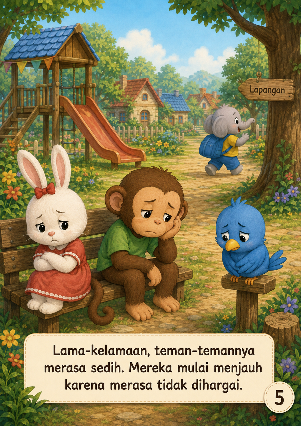 Halaman 5 Gajah Kecil Lupa Mengucapkan Terima Kasih