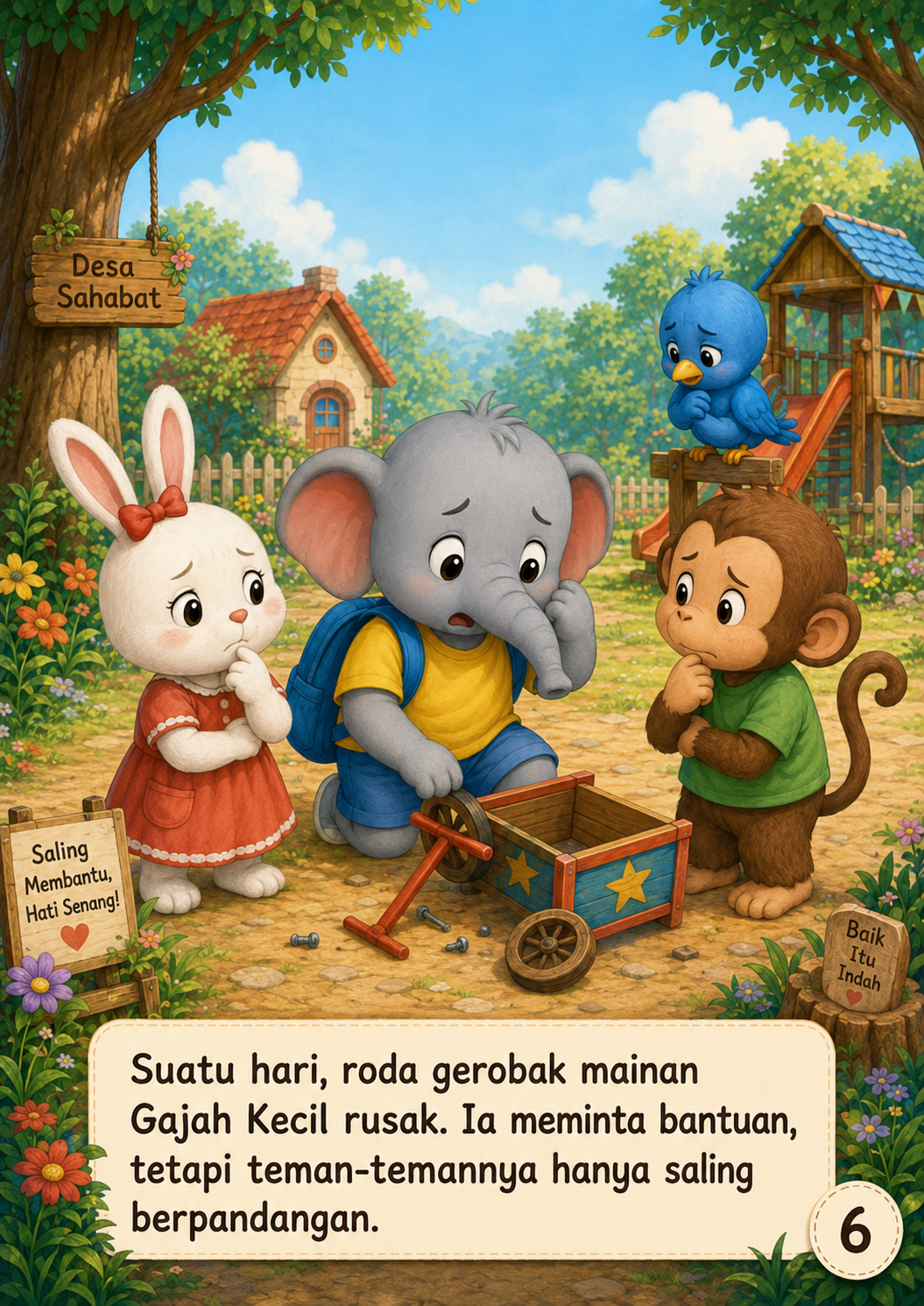 Halaman 6 Gajah Kecil Lupa Mengucapkan Terima Kasih