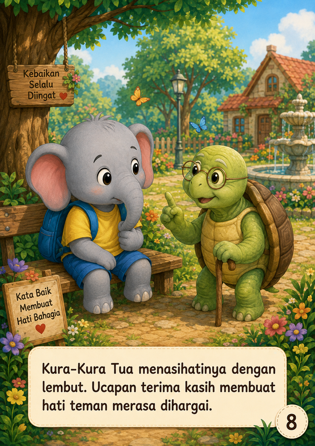 Halaman 8 Gajah Kecil Lupa Mengucapkan Terima Kasih