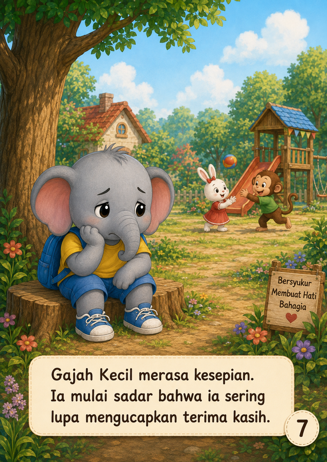 Halaman 7 Gajah Kecil Lupa Mengucapkan Terima Kasih