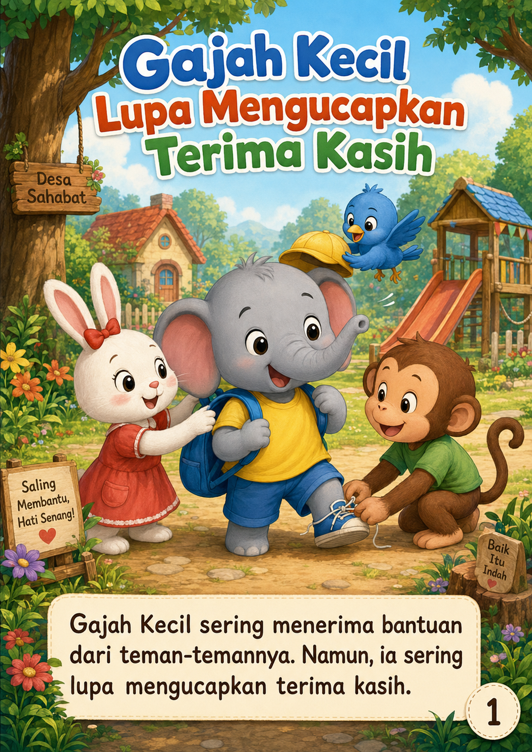 Cover Gajah Kecil Lupa Mengucapkan Terima Kasih