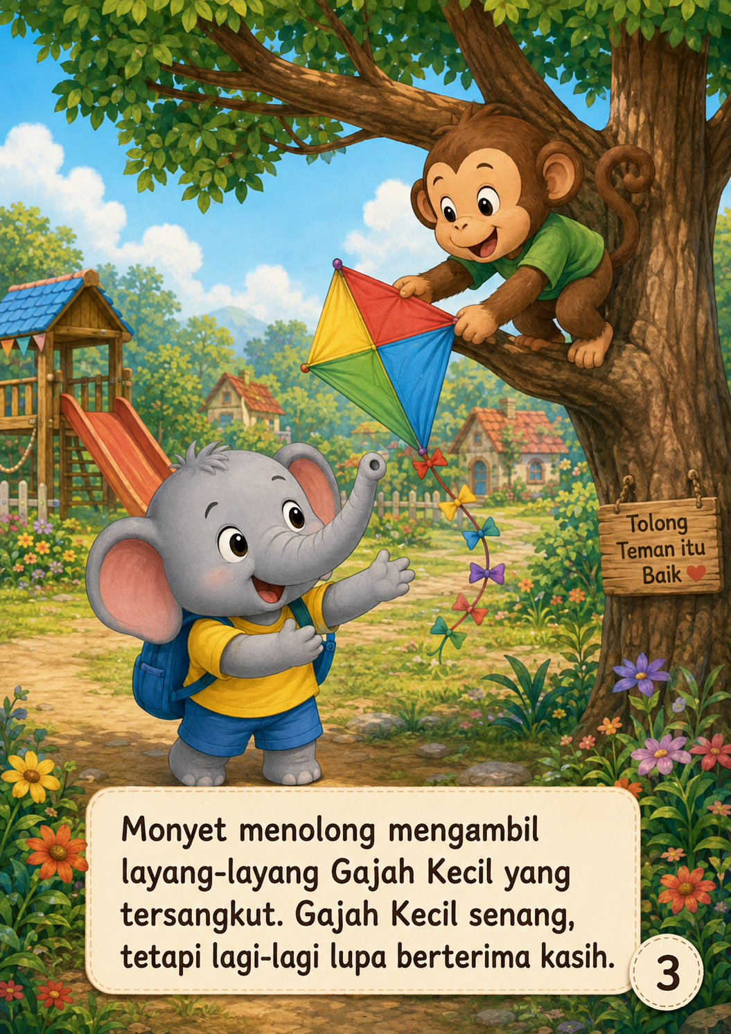 Halaman 3 Gajah Kecil Lupa Mengucapkan Terima Kasih