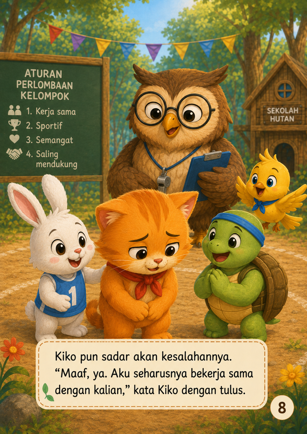 Halaman 8 Kucing yang Ingin Menang Sendiri