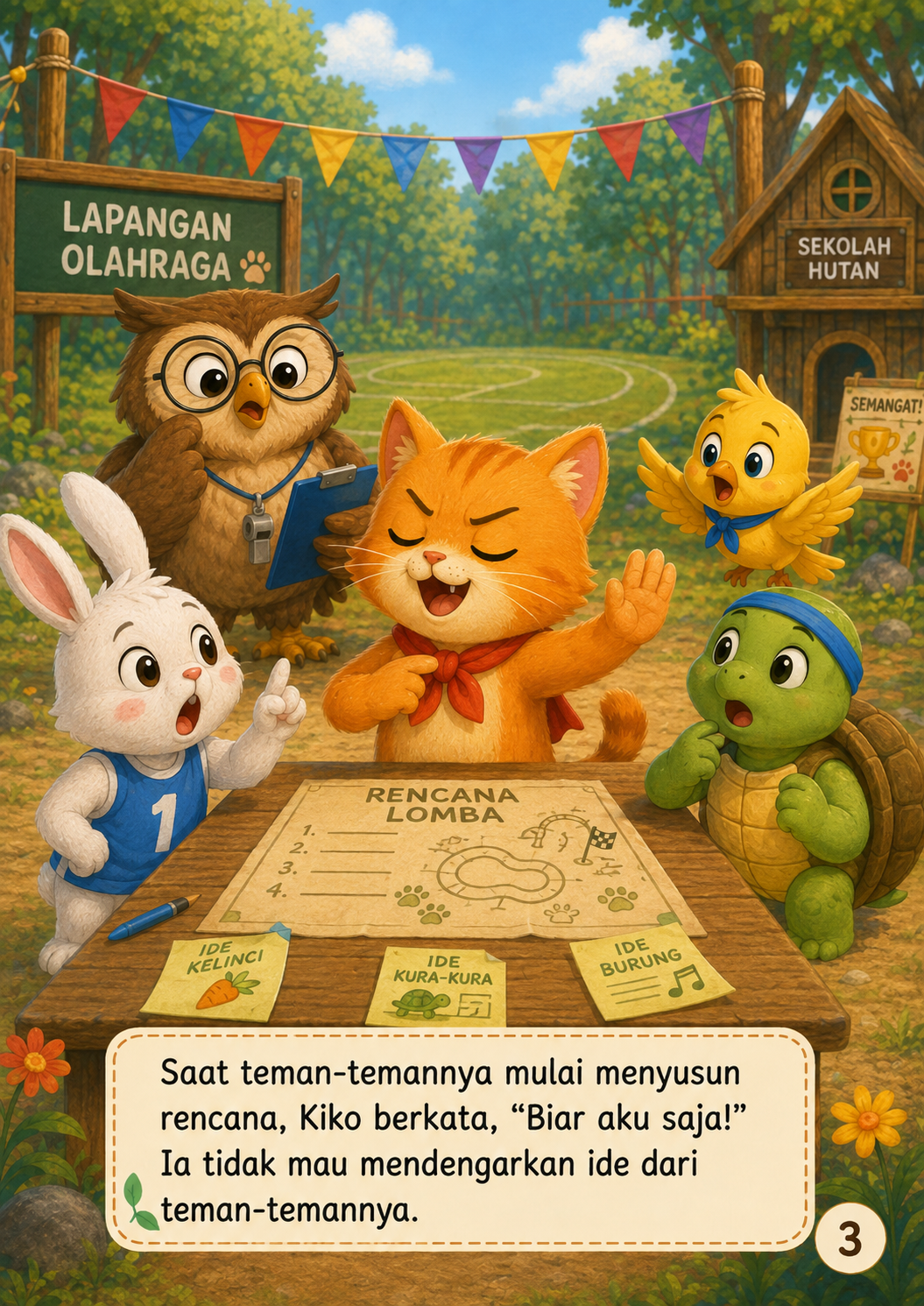 Halaman 3 Kucing yang Ingin Menang Sendiri