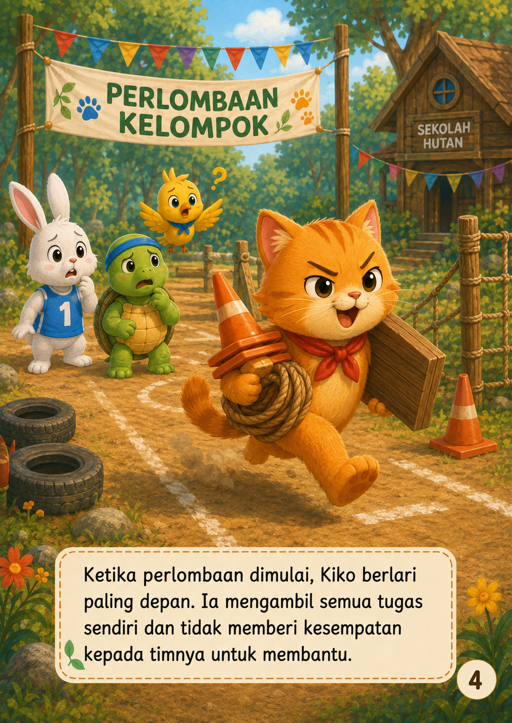 Halaman 4 Kucing yang Ingin Menang Sendiri