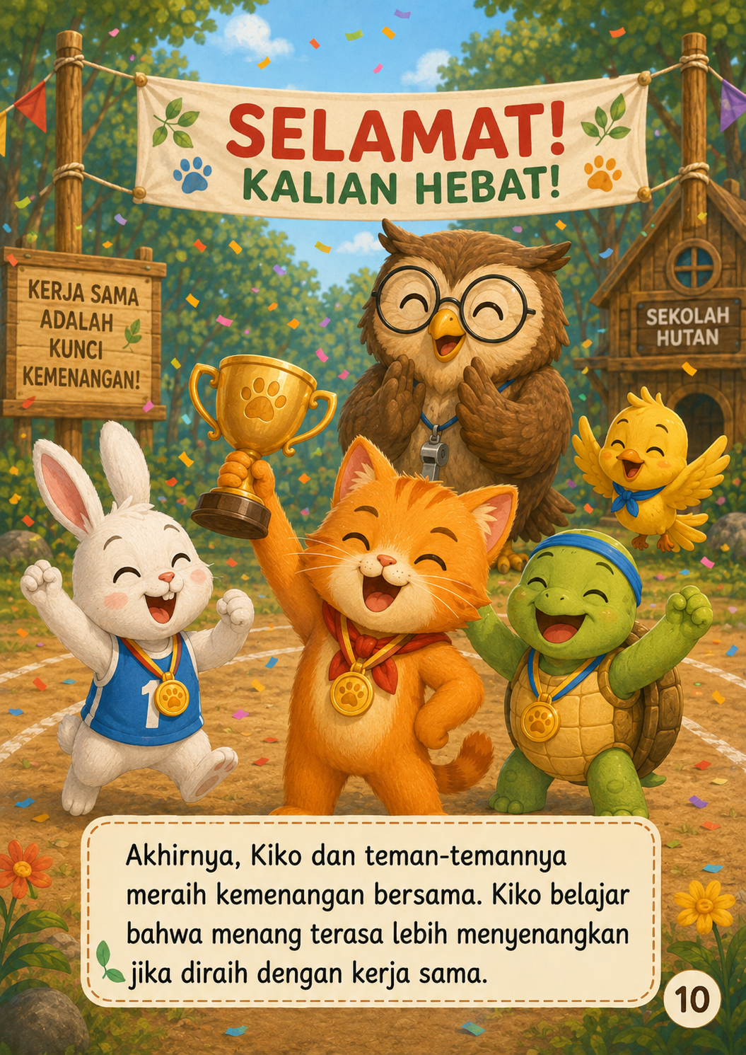 Halaman 10 Kucing yang Ingin Menang Sendiri