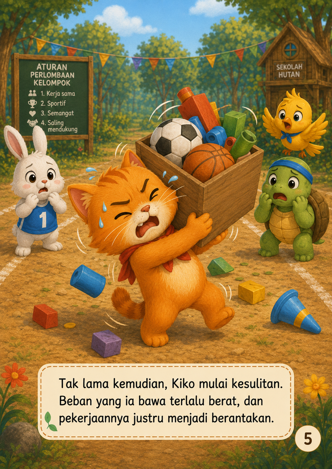 Halaman 5 Kucing yang Ingin Menang Sendiri