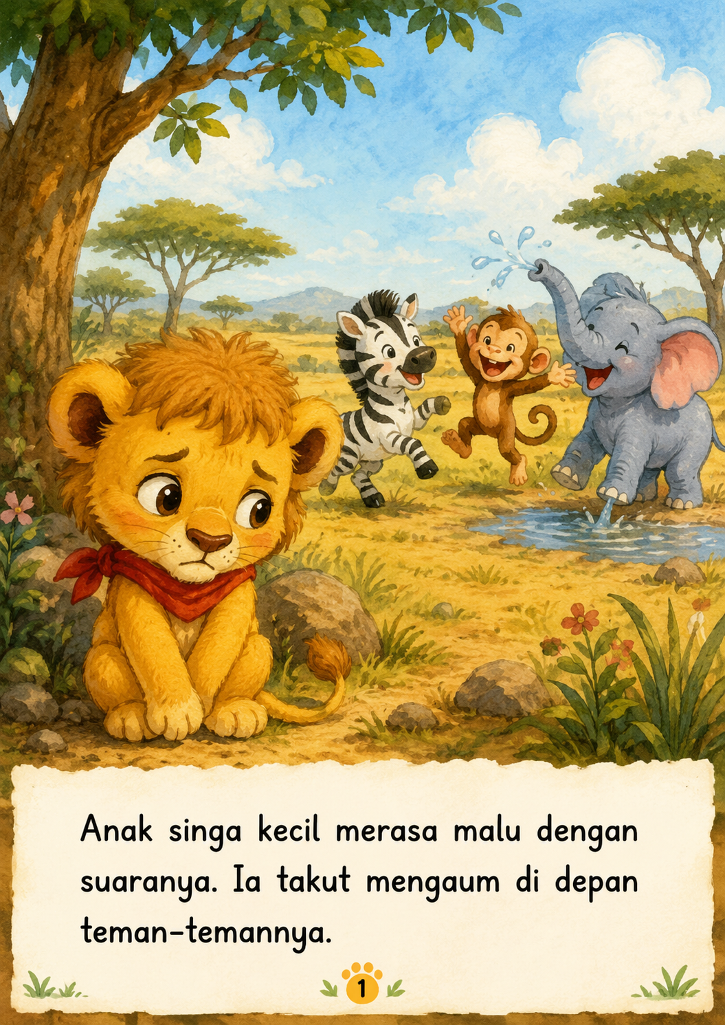 Cover Anak Singa yang Takut Mengaum