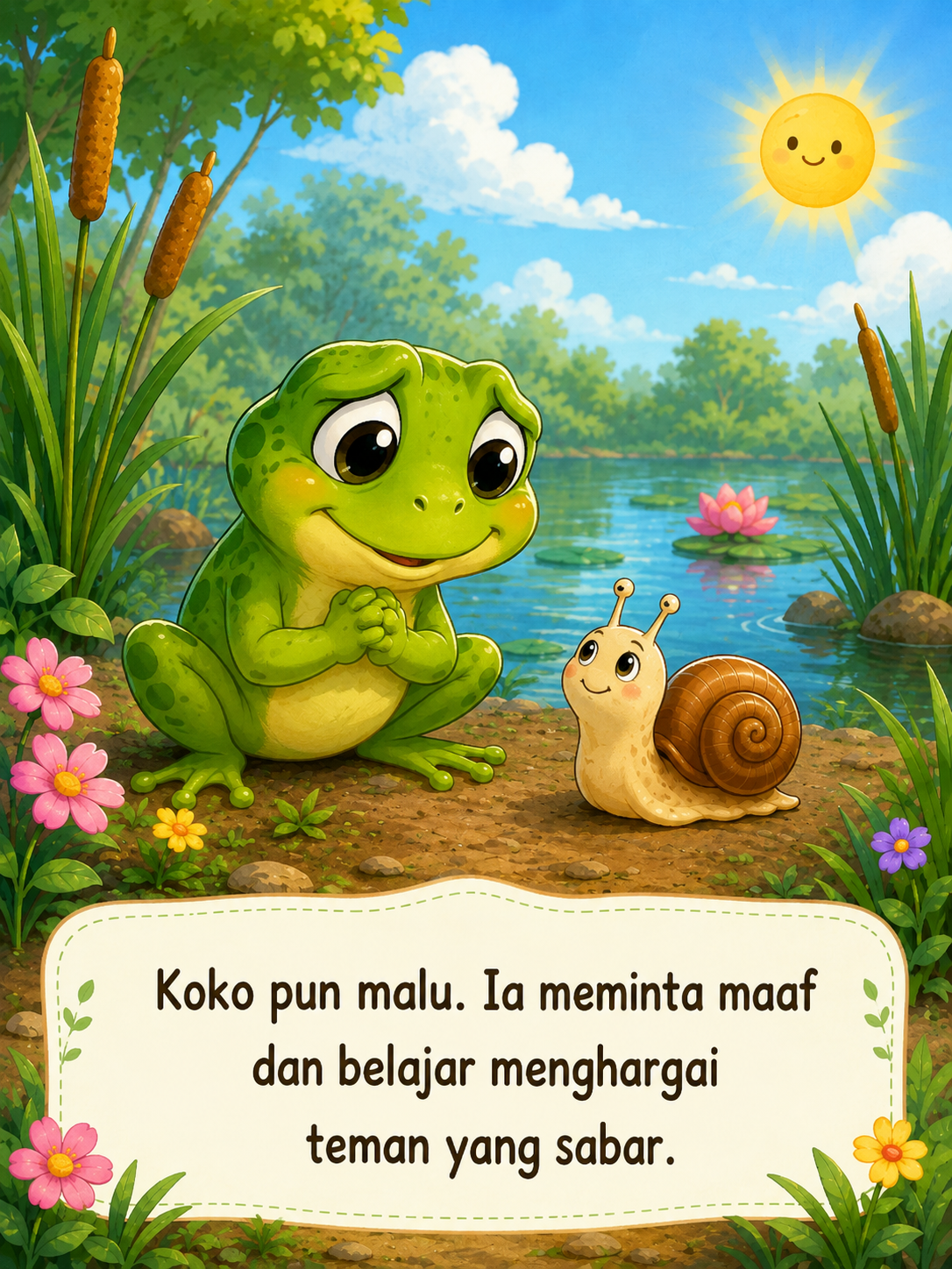 Halaman 10 Katak yang Menertawakan Temannya