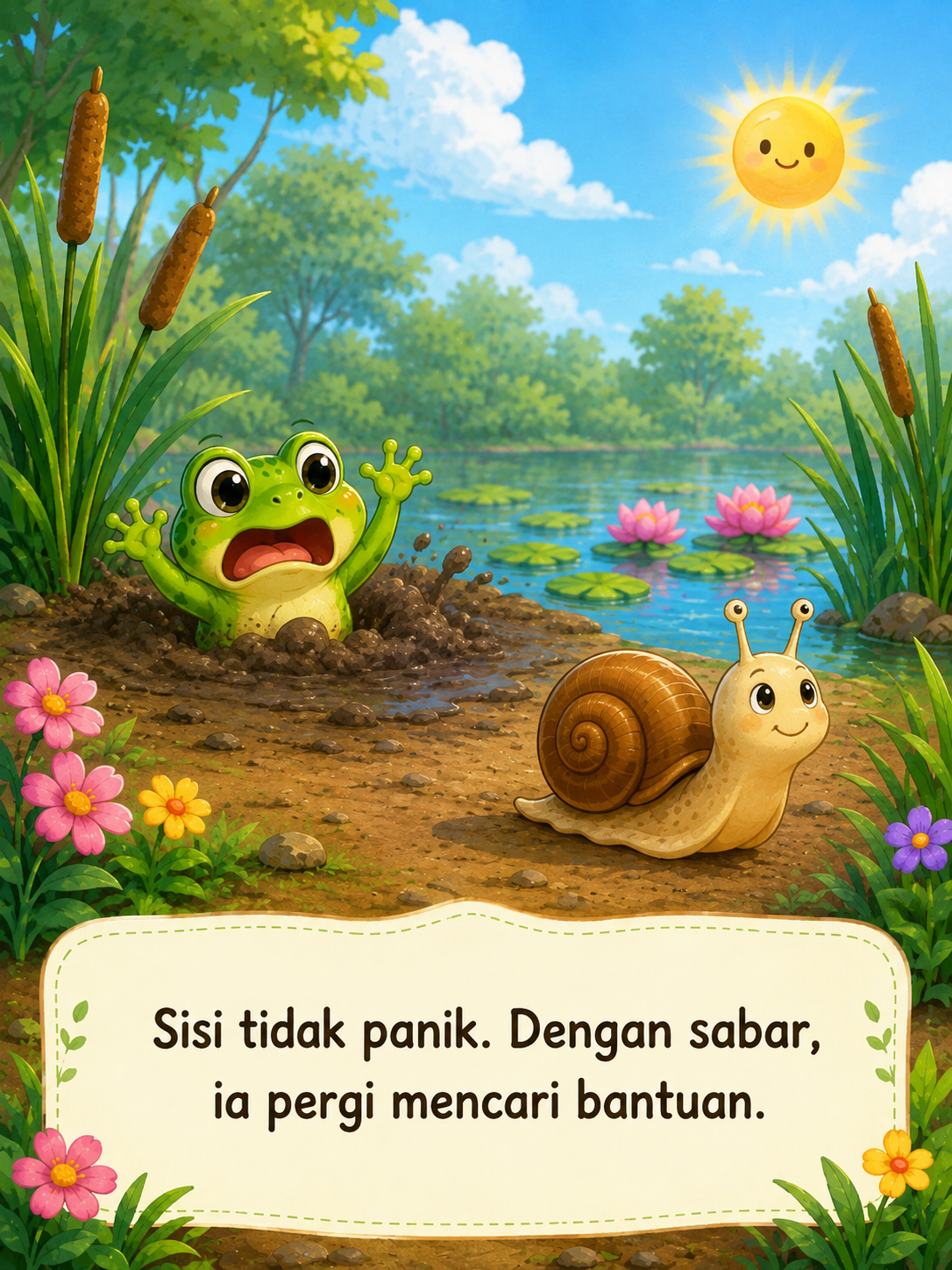 Halaman 7 Katak yang Menertawakan Temannya