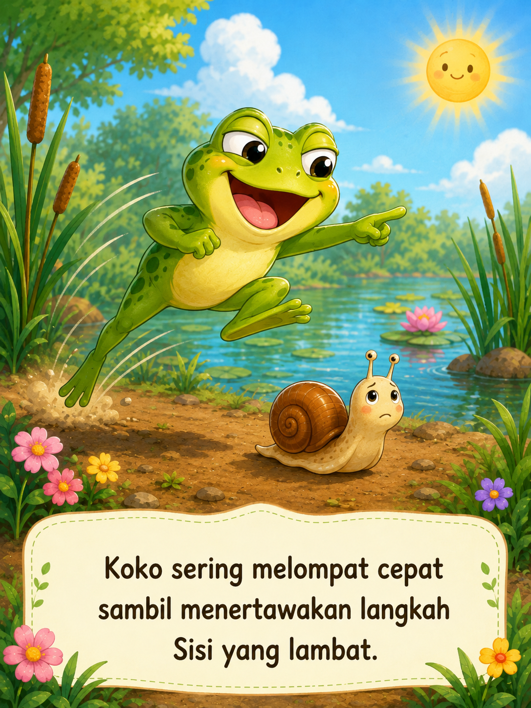 Halaman 3 Katak yang Menertawakan Temannya