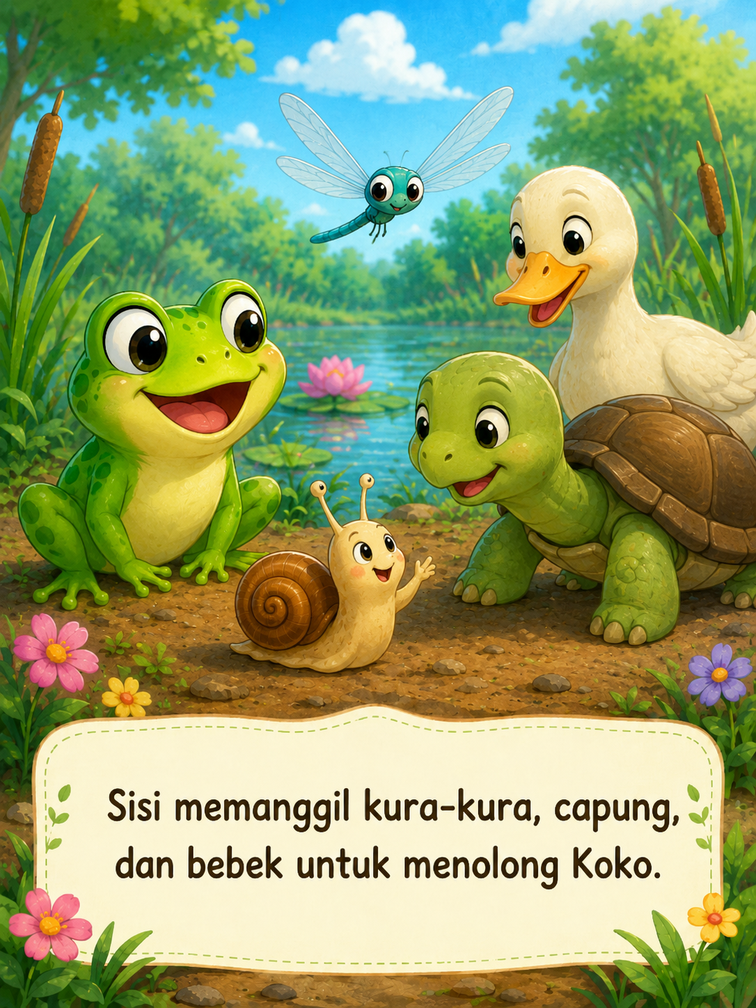 Halaman 8 Katak yang Menertawakan Temannya