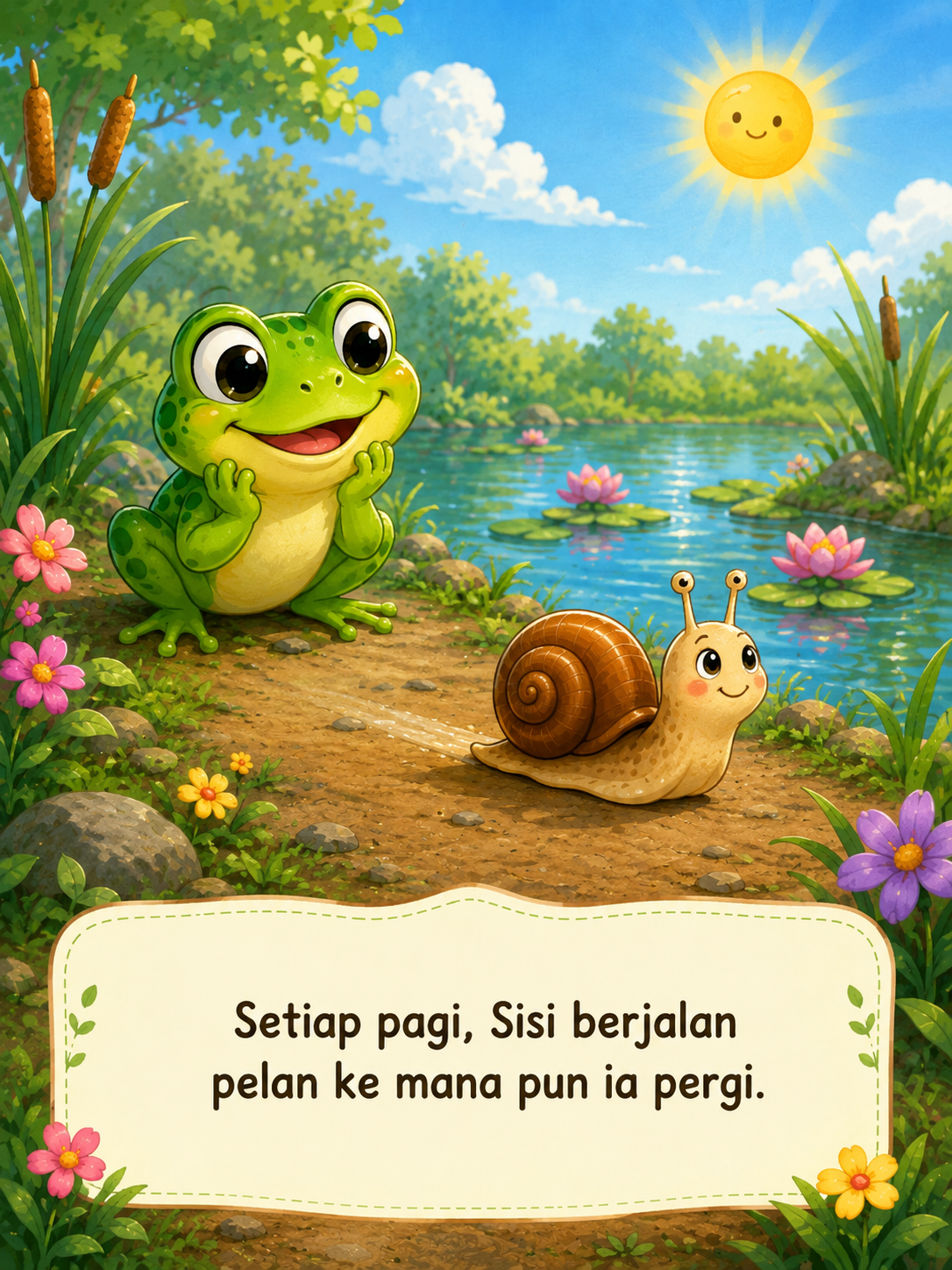 Halaman 2 Katak yang Menertawakan Temannya