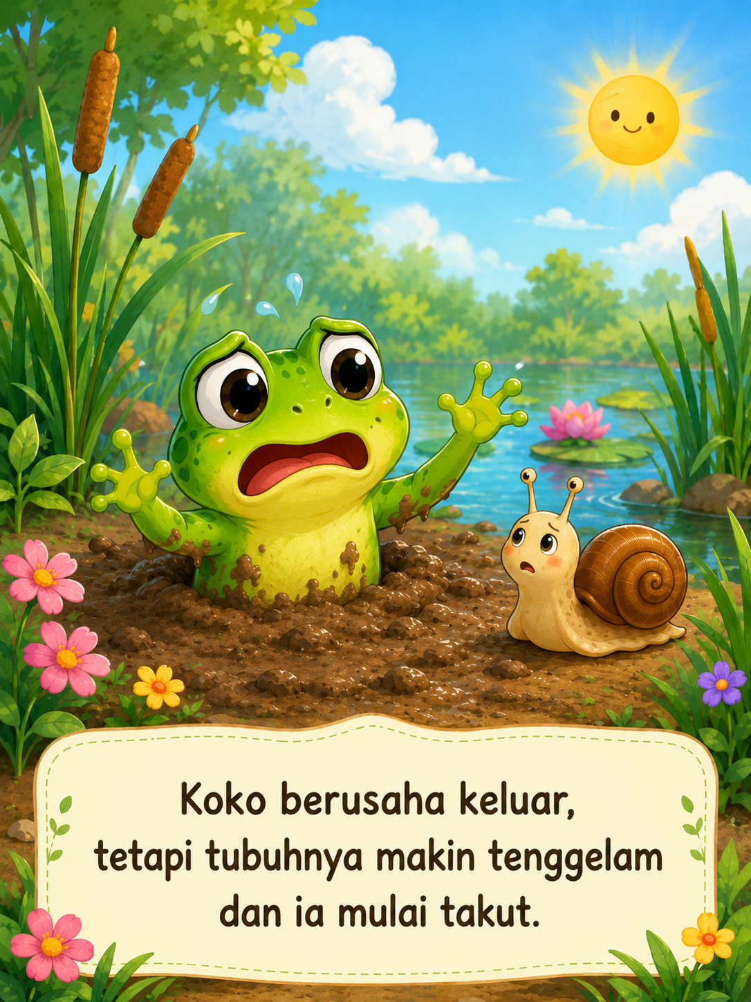 Halaman 6 Katak yang Menertawakan Temannya