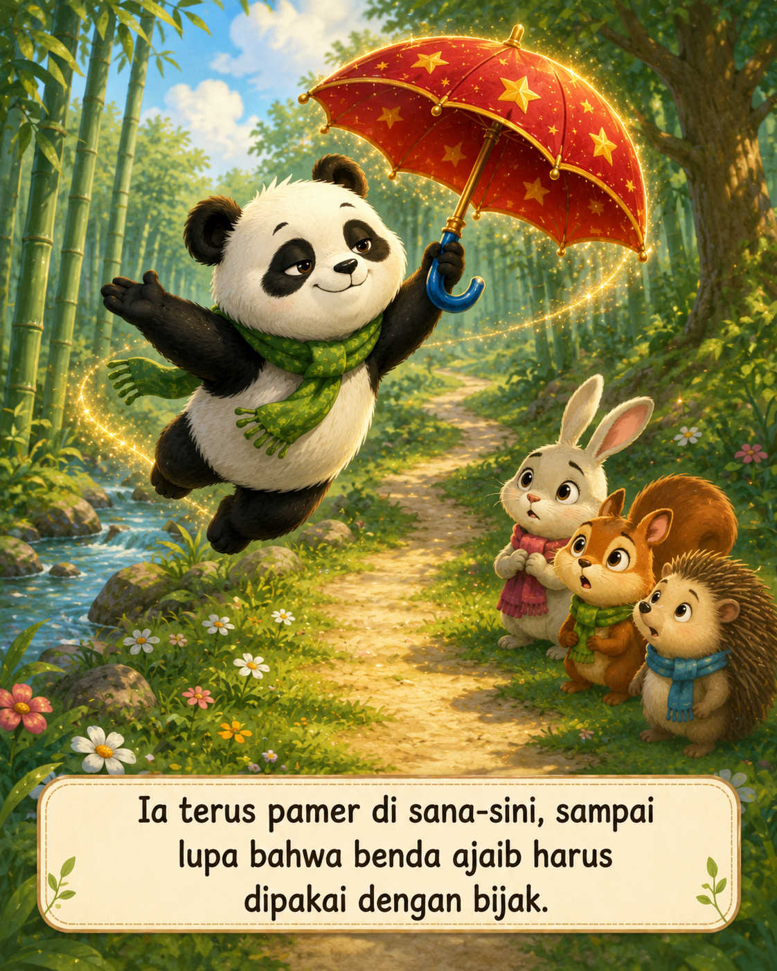 Halaman 5 Panda dan Payung Ajaib