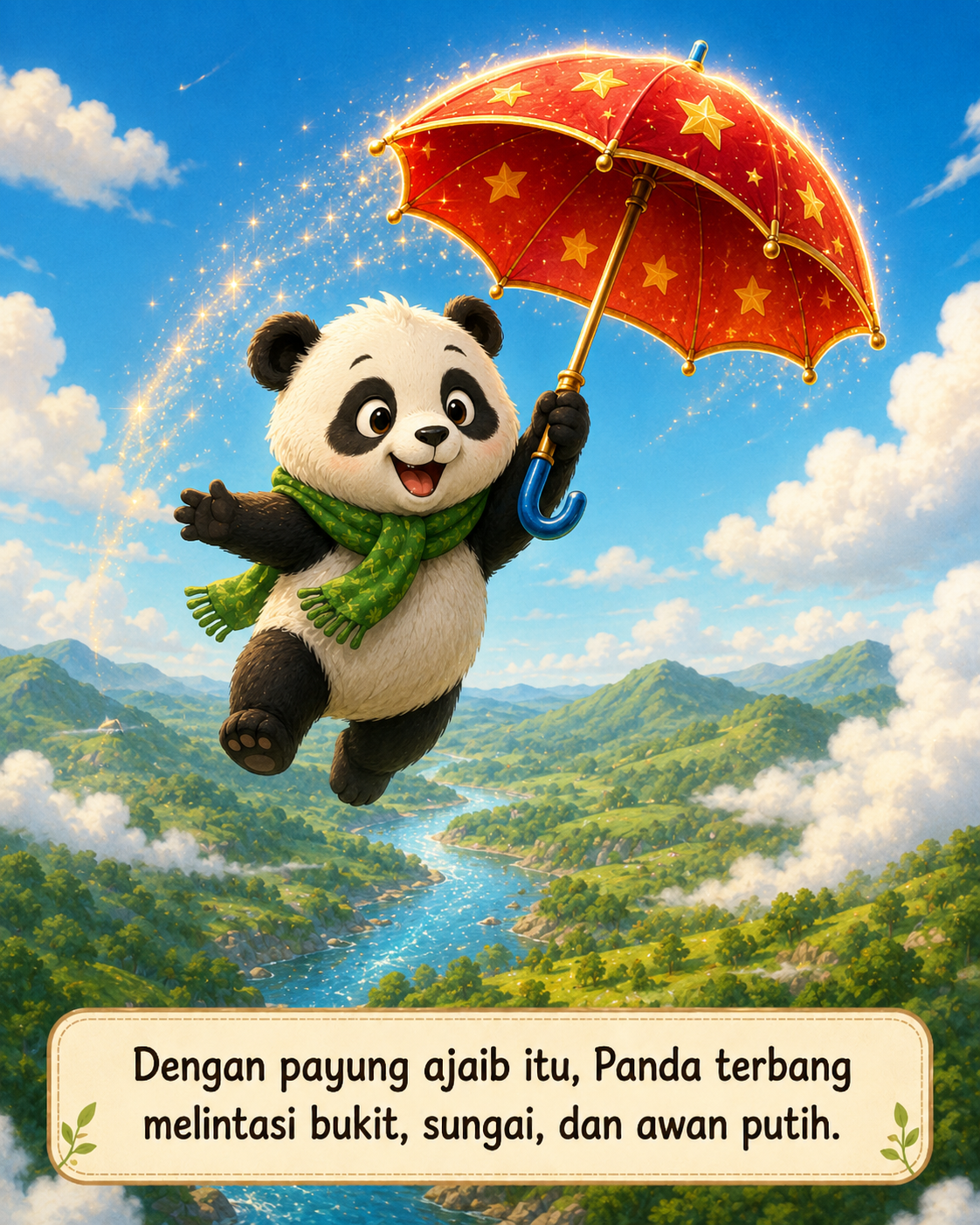 Halaman 3 Panda dan Payung Ajaib