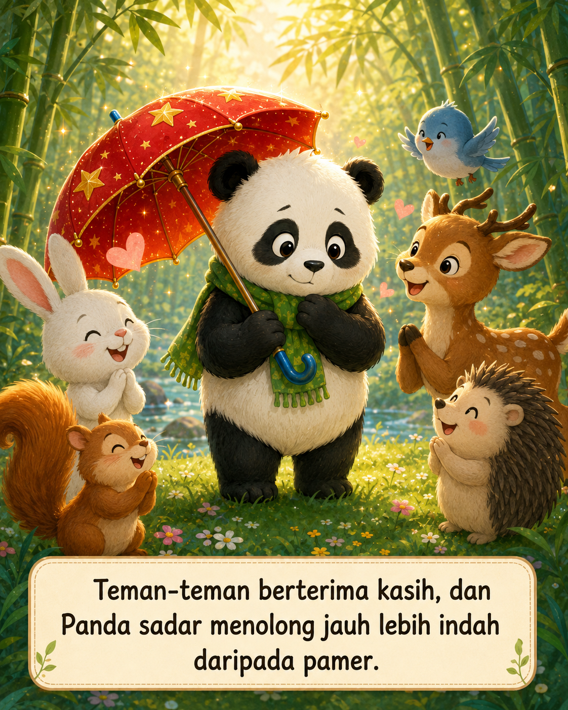 Halaman 9 Panda dan Payung Ajaib