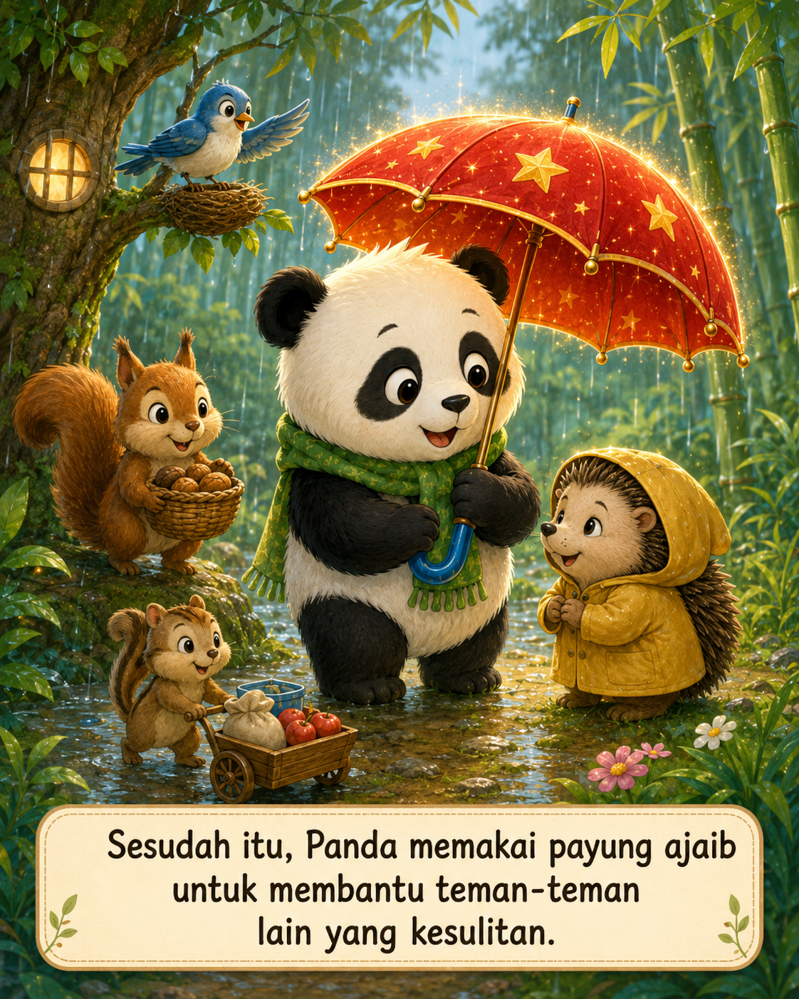 Halaman 8 Panda dan Payung Ajaib